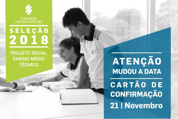 21 de Novembro Nova data do Cartão de Confirmação
